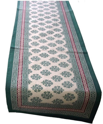 

Craftuno Green 145 cm Table Runner(Cotton)