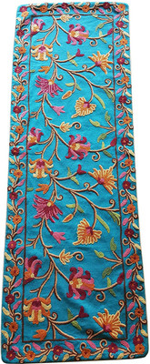 

Mehrunnisa Blue 123 cm Table Runner(Cotton)