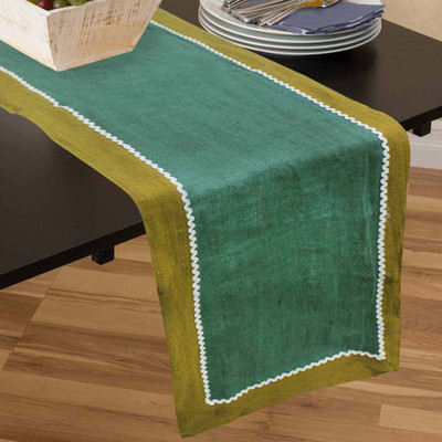 

Rhome Multicolor 40 cm Table Runner(Linen)