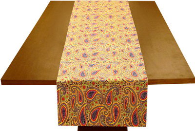 

Miyanbazaz Multicolor 187.96 cm Table Runner(Cotton)