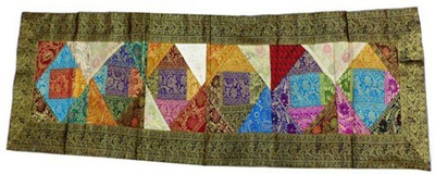 

Baba Handicraft Multicolor 60 cm Table Runner(Silk)