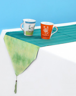 

Rajrang Green 178 cm Table Runner(Cotton)