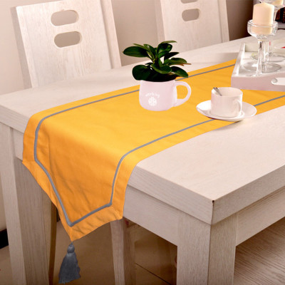 

Lushomes Orange 180 cm Table Runner(Cotton)