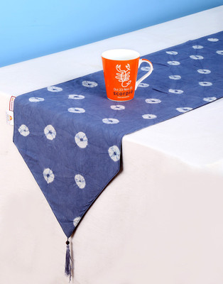 

Rajrang Blue 183 cm Table Runner(Cotton)