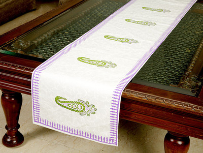 

Jodhaa White 180 cm Table Runner(Cotton)
