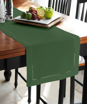 

Lushomes Dark Green 180 cm Table Runner(Cotton)