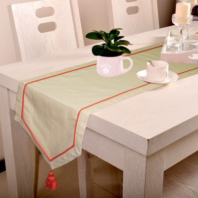 

Lushomes Beige 180 cm Table Runner(Cotton)