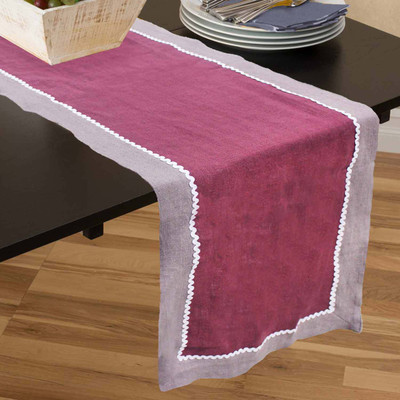 

Rhome Multicolor 40 cm Table Runner(Linen)