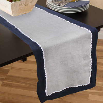 Rhome Multicolor 40 cm Table Runner(Linen)