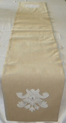 12% OFF on Needlecrest Beige, White 180 cm Table Runner(Cotton) 12% OFF on Needlecrest Beige, White 180 cm Table Runner(Cotton)