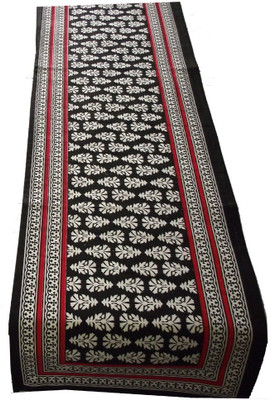 

Craftuno Black 145 cm Table Runner(Cotton)
