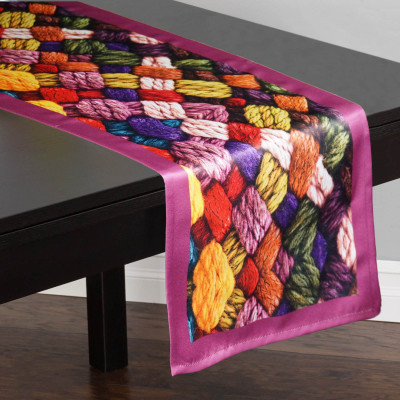 

Lushomes Multicolor 180 cm Table Runner(Polyester)