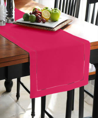 

Lushomes Pink 180 cm Table Runner(Cotton)