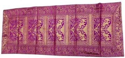 

Baba Handicraft Multicolor 60 cm Table Runner(Silk)