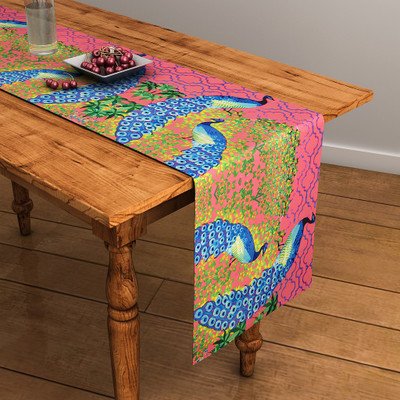 

SEJ by Nisha Gupta Pink 120 cm Table Runner(Cotton)