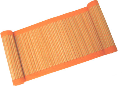

Rhapsody Decor Beige, Orange 182 cm Table Runner(Cotton)