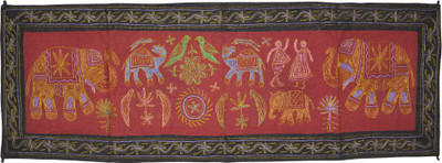 

Lal Haveli Multicolor 137 cm Table Runner(Cotton)