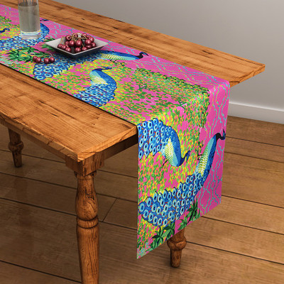

SEJ by Nisha Gupta Pink 120 cm Table Runner(Cotton)