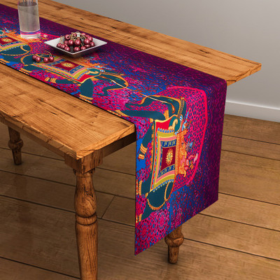 

SEJ by Nisha Gupta Purple 120 cm Table Runner(Cotton)