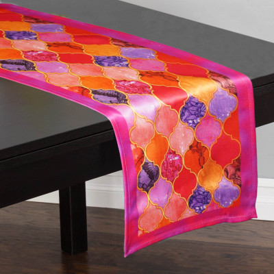 

Lushomes Multicolor 180 cm Table Runner(Polyester)