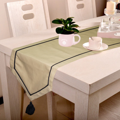 

Lushomes Beige 180 cm Table Runner(Cotton)