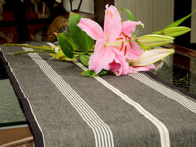 

Jodhaa Black 129 cm Table Runner(Cotton)