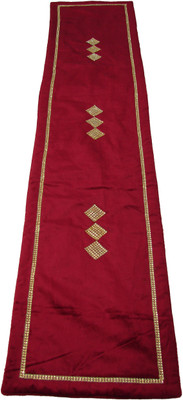 

HOME SHINE Maroon 90 cm Table Runner(Velvet)