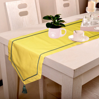 

Lushomes Yellow 180 cm Table Runner(Cotton)