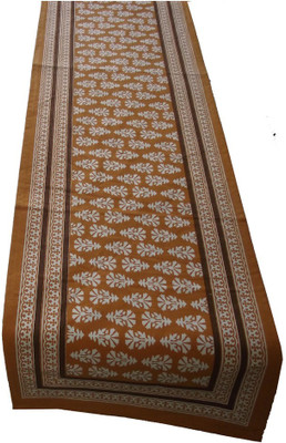 

Craftuno Orange 145 cm Table Runner(Cotton)