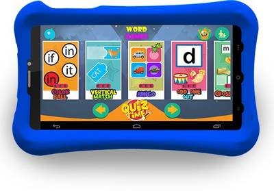 Pinig Kids Smart Tablet 0 to 5 with Blue Bumper 8 GB 6.9 inch with 3G