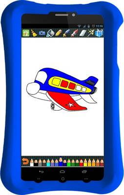 Pinig Kids Smart Tablet 0 to 5 with Blue Bumper 8 GB 6.9 inch with 3G