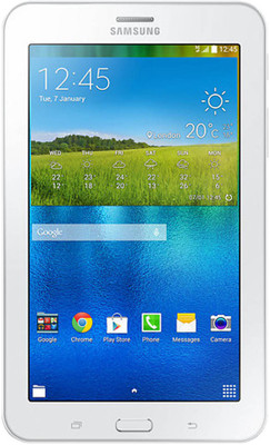 View SAMSUNG Galaxy Tab 3 V SM-T116NY Single Sim Tablet 8 GB 7 inch with Wi-Fi+3G(Cream White)  Price Online