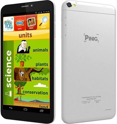 Pinig Kids Smart Tablet 6 to 8 with Orange Bumper 8 GB 6.9 inch with 3G