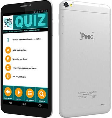 Pinig Kids Smart Tablet 9 to 12 with Orange Bumper 8 GB 6.9 inch with 3G