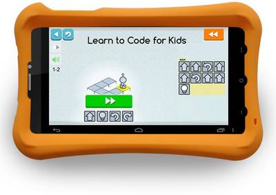 Pinig Kids Smart Tablet 9 to 12 with Orange Bumper 8 GB 6.9 inch with 3G