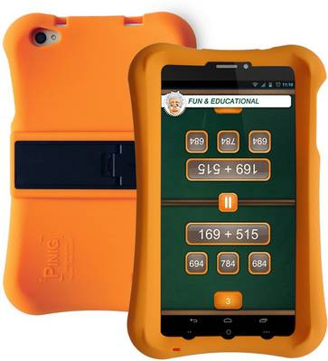 Pinig Kids Smart Tablet 9 to 12 with Orange Bumper 8 GB 6.9 inch with 3G