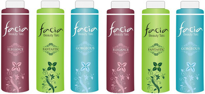 

Ratan's Facia Talc - 2 Fantastic 2 Gorgeous 2 Elegance Pure Talc Powder With Mild Scented Fragrance Pack Of 6-100 Gm Each(100 g)