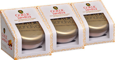 

Gokul Sandalwood Face Powder (Pack of 3)(10 g)