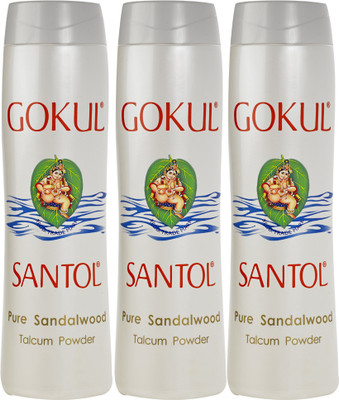 

Gokul Pure Sandalwood Talcum Powder (Pack of 3)(300 g)