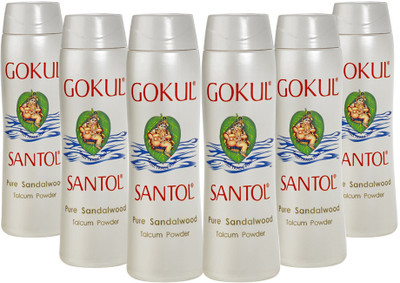 

Gokul Pure Sandalwood Talcum Powder (Pack of 6)(70 g)