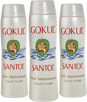 

Gokul Pure Sandalwood Talcum Powder (Pack of 3)(70 g)