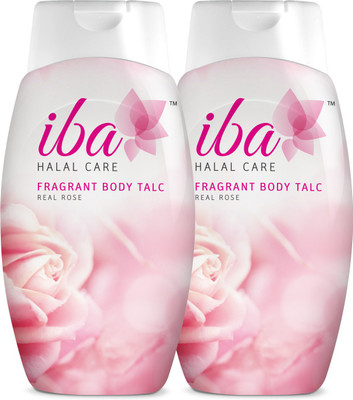 

Iba Halal Care Fragrant Body Talc - Real Rose (Pack of 2)(300 g)