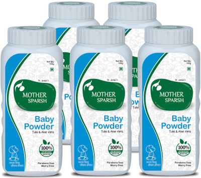 Mother Sparsh Baby Powder (Pack of 5)(100 g)