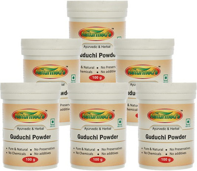 Naturmed's GUDUCHI (TINOSPORA CORDIFOLIA) POWDER 100 GRMS JAR (PACK OF 6)(100 g)