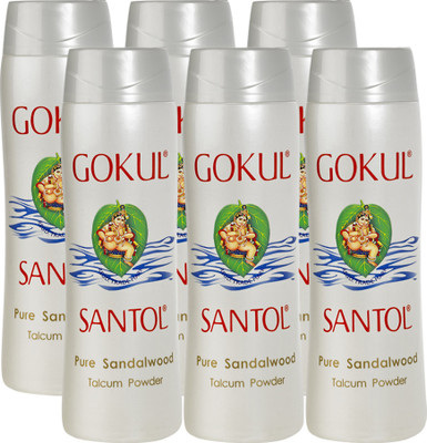 

Gokul Pure Sandalwood Talcum Powder (Pack of 6)(140 g)