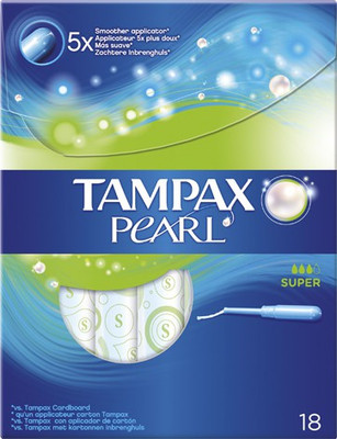 

TAMPAX PEARL SUPER Tampons(Pack of 18)