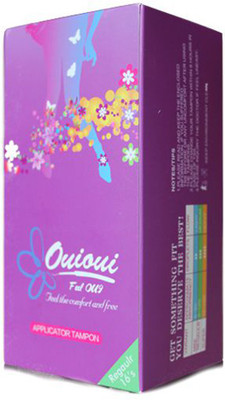 

Ouioui Applicator Tampons Size "REGULAR" for medium flow - Pack of 16 Pieces Tampons(Pack of 16)