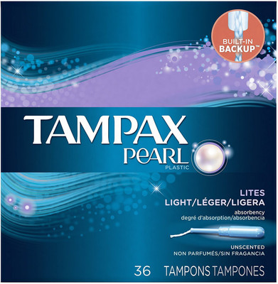 

Tampax Pearl plastic Light Absorbency Unscented Tampons(Pack of 36)