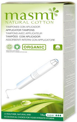 

Masmi Organic Cotton Applicator Super Tampons
