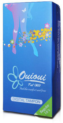 

Ouioui Tampon - Size - "REGULAR" for medium flow - Pack of 16 Pieces (Non Applicator) Tampons(Pack of 16)